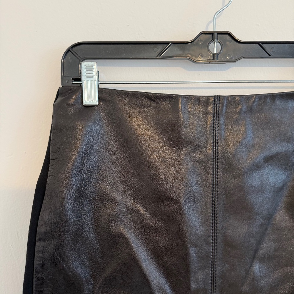 *Talbots Womens Petite True Lambskin Leather Front Panel Pencil Skirt 6P - Picture 11 of 14